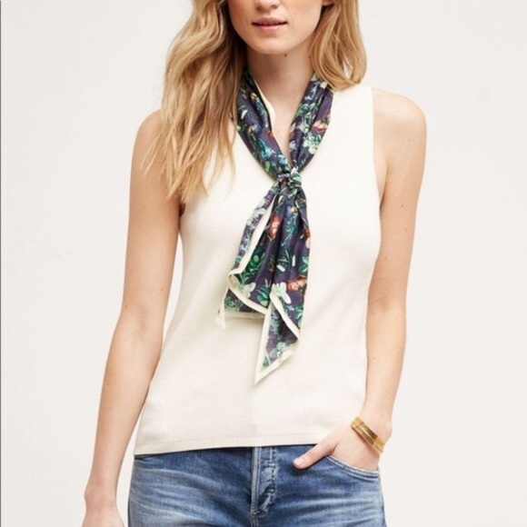 NWOT Moth Anthro Sleeveless Scarf Sweater - Picture 8 of 8